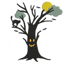 Stickdatei - Spooky Tree 3